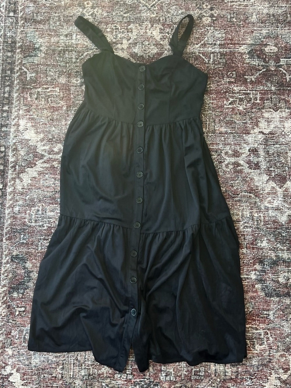 Black Button-Front Sundress